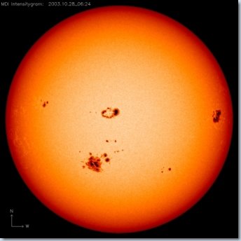 Sonne Oktober 2003