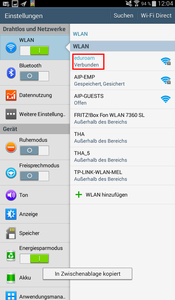 eduroam - Verbunden