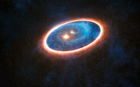 fire ring around two stars