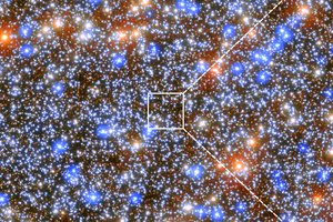 Viele Sterne im Zentrum des Sternhaufens Omega Centauri